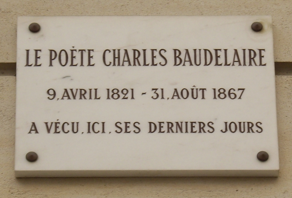 Plaque_Charles_Baudelaire,_1_rue_du_Dôme,_Paris_16